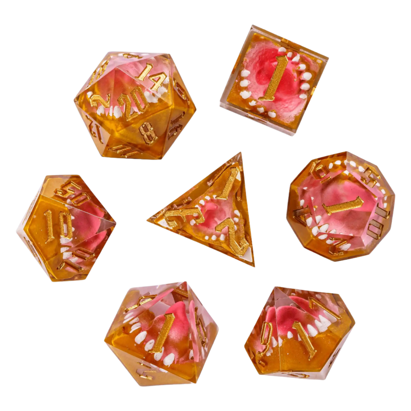 Sharp Edge Teeth Dice Set