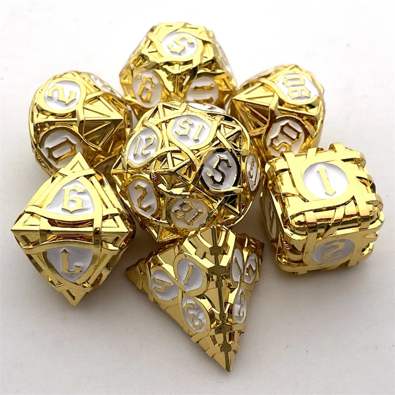 Metal Maze Pattern Dices Set - What The Funk