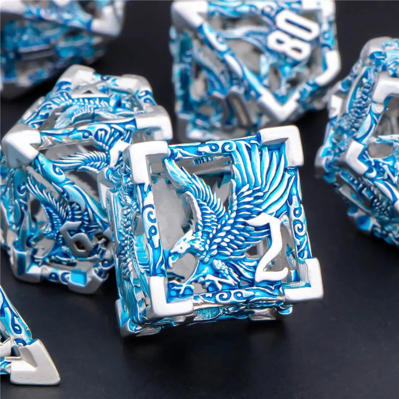 Hollow Metal Eagle Dice Set - What The Funk