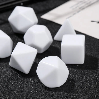 Blank White Dice Set - What The Funk