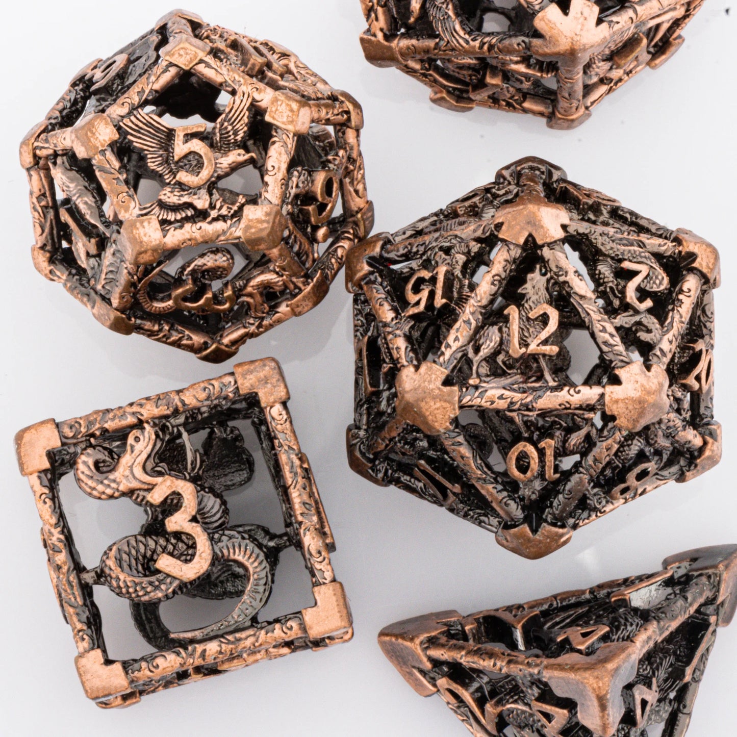 Metal Wolf & Snake Dice Set - What The Funk