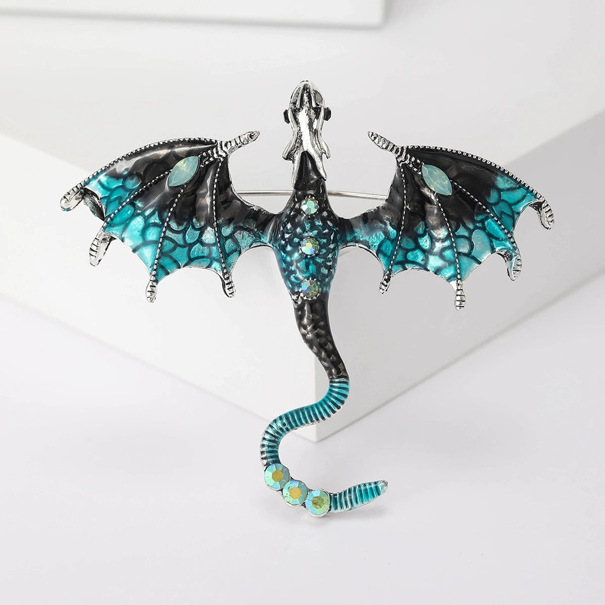 Enamel Flying Dragon Brooches - What The Funk