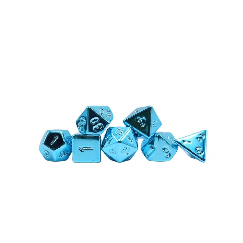 Blue Plating Dice Set