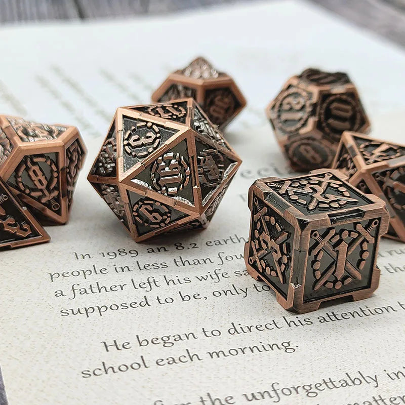 Metal Sword Emblem Dice - What The Funk