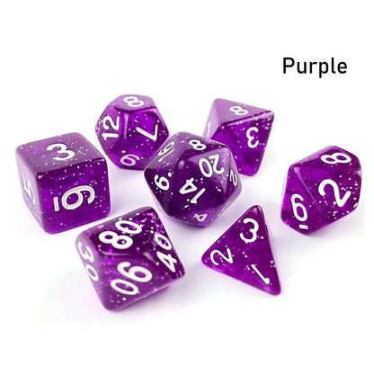 Glittery Translucent Dice Set - What The Funk