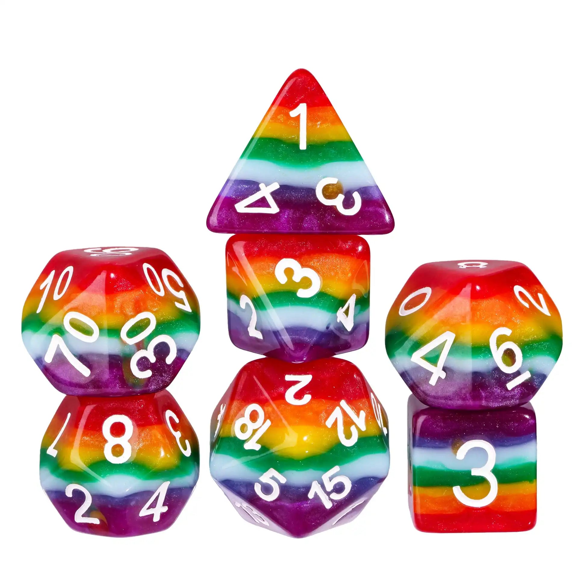 Variety LGBTQ+ Pride Flag Dice Sets - What The Funk