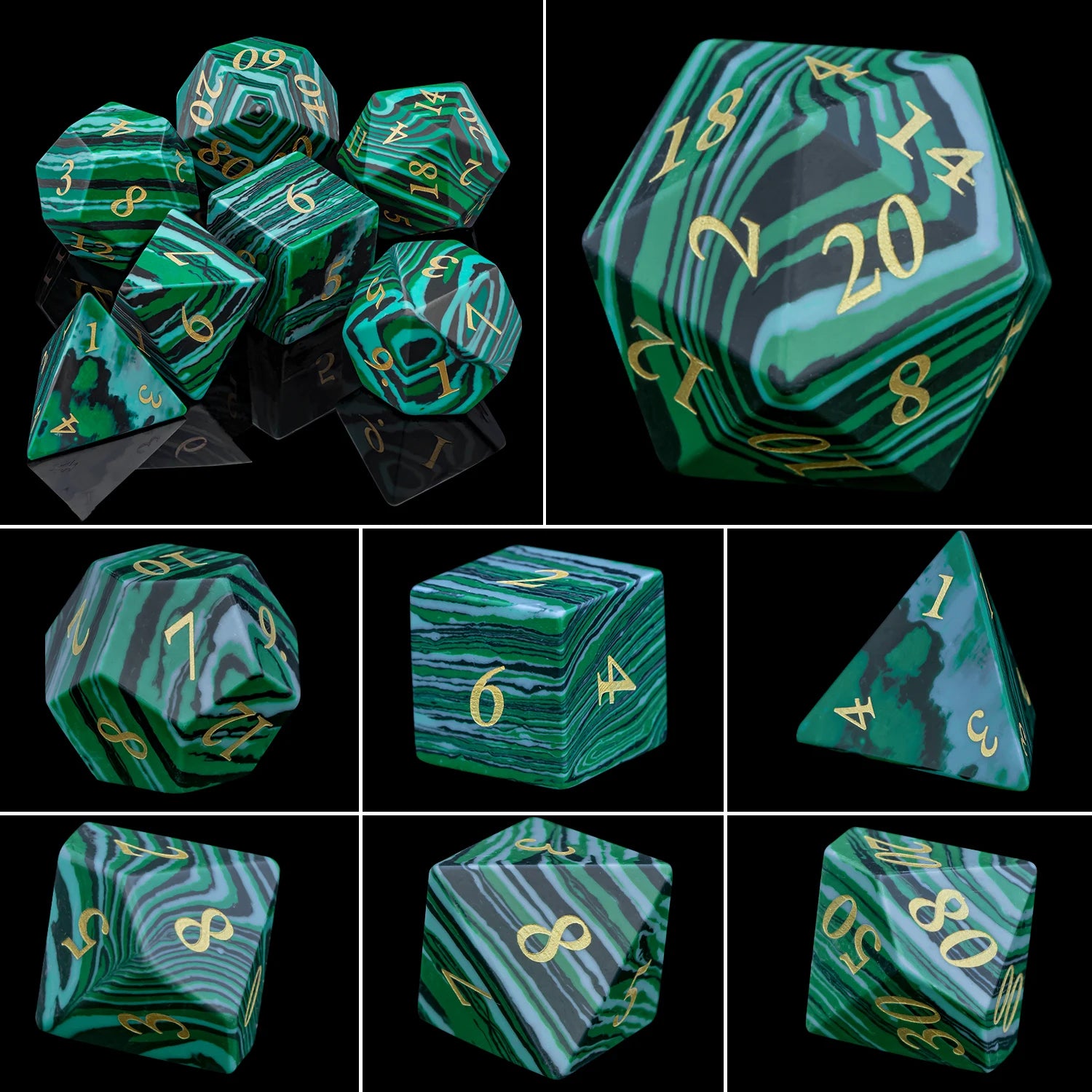 Crystal, Stone, & Gem Dice Set - What The Funk