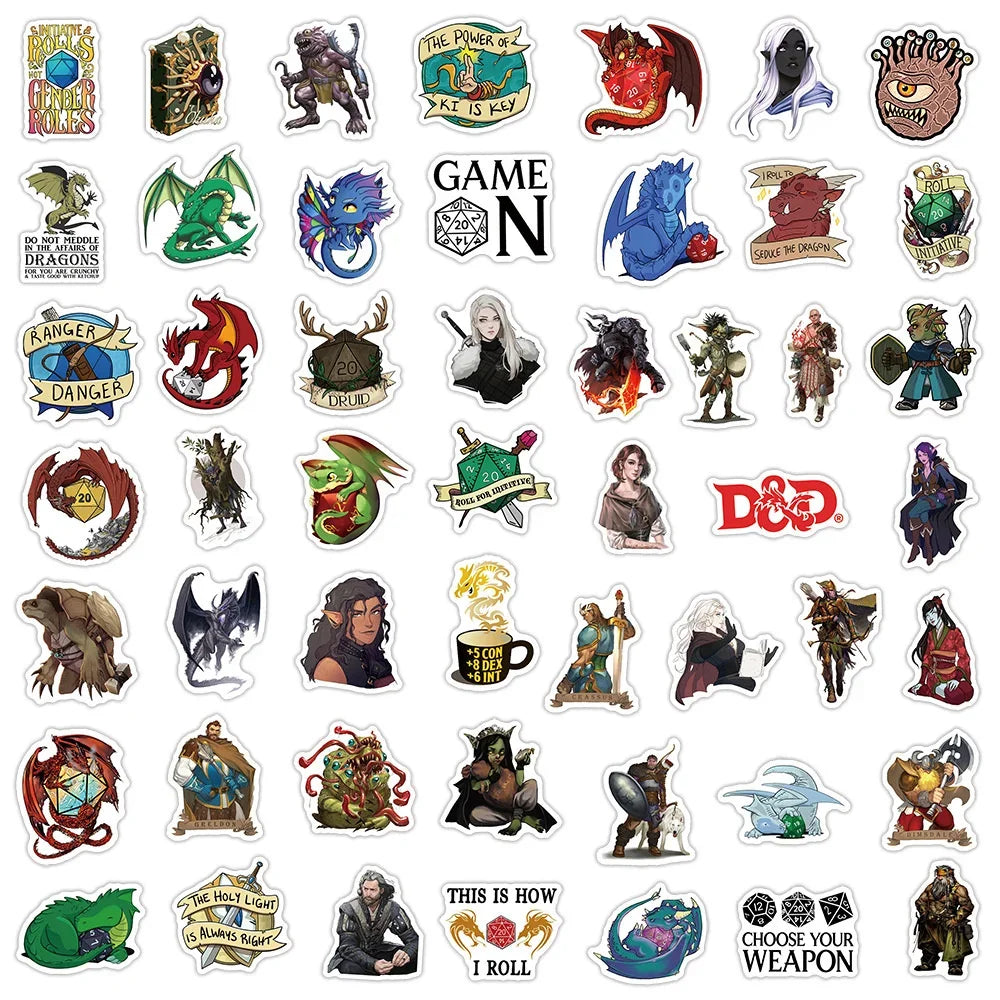 D&D Sticker Bundle (10/30/50) - What The Funk