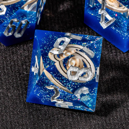 Sharp Edge Planetary Rings Dice Set