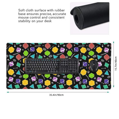 Dice Rainbow Mouse Pads