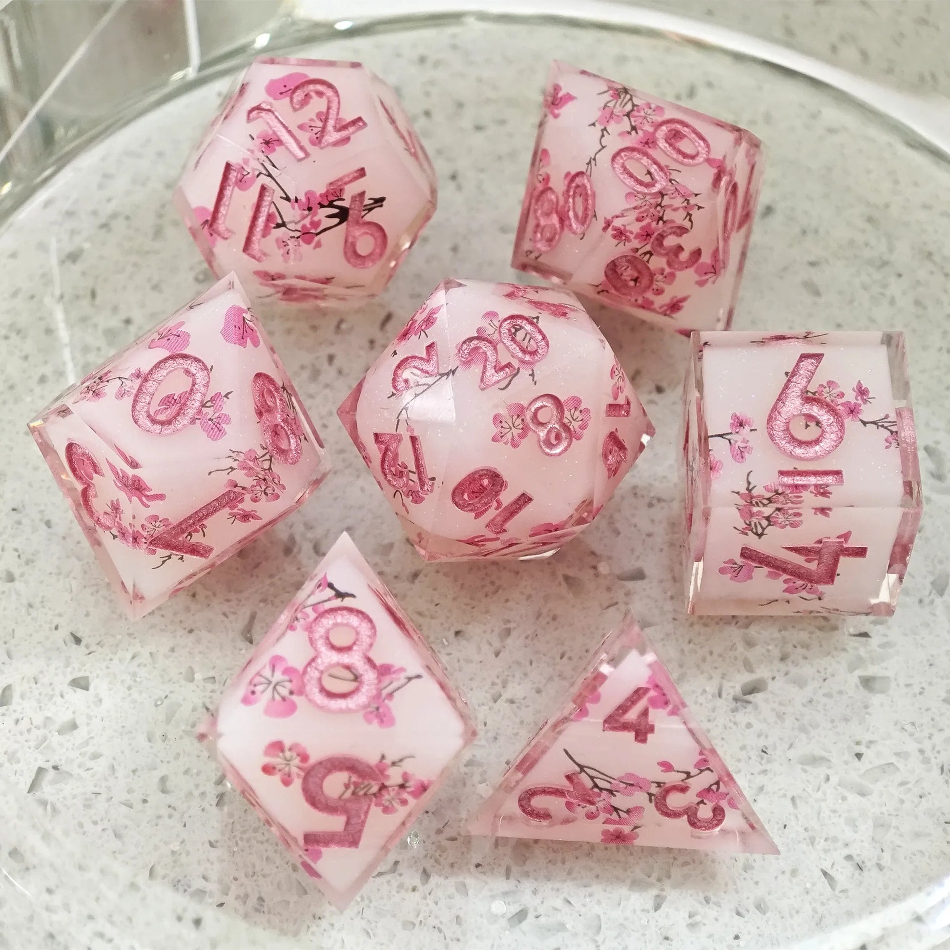 Sharp Resin Beautiful Transparent Layer Dice - What The Funk