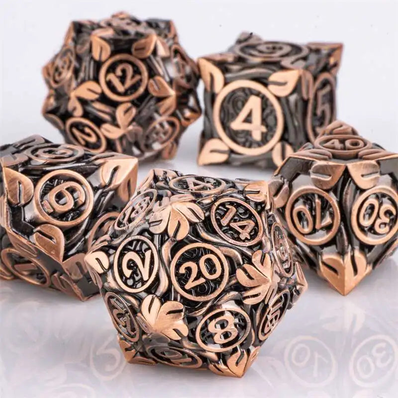 Metal Leaf Dice Set - What The Funk