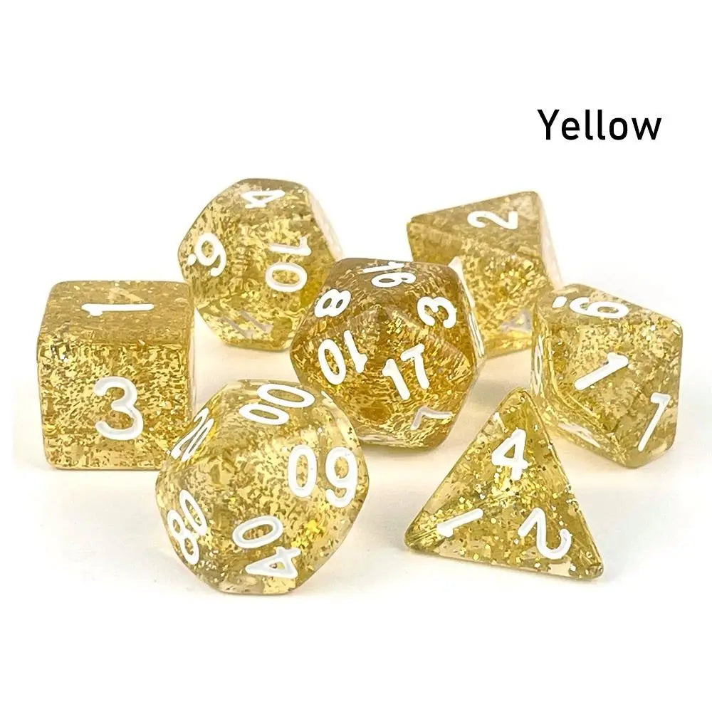 Glittery Translucent Dice Set - What The Funk