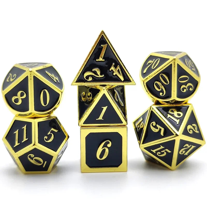 Metal Trimmed Dice Set - What The Funk