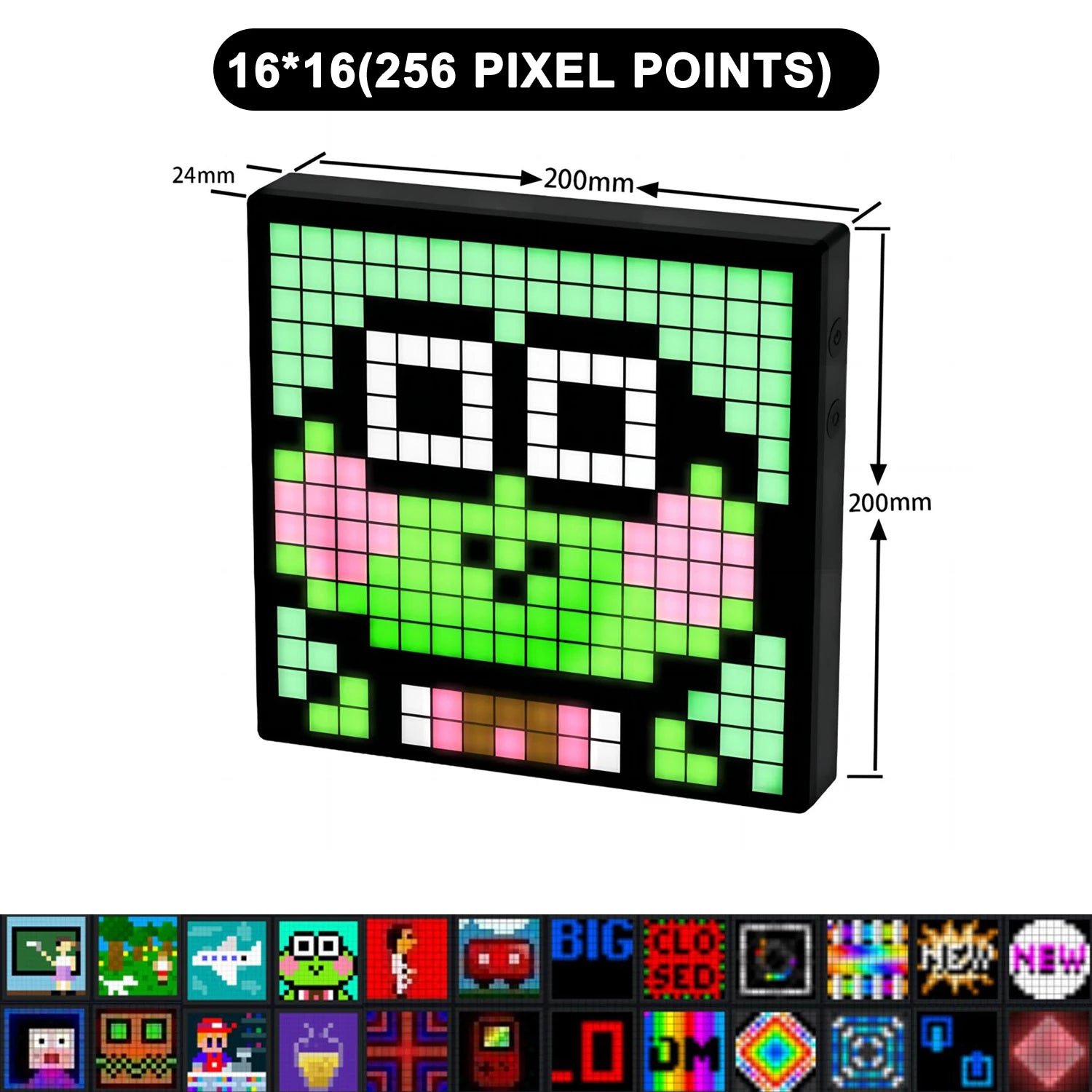 LED Pixel Display Picture Frame Decor - What The Funk