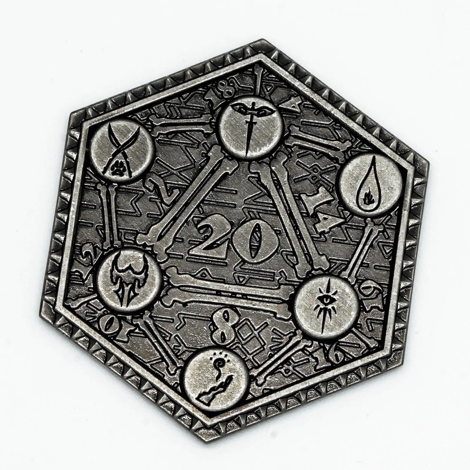 D20 Coin Creative Metal Coins - What The Funk