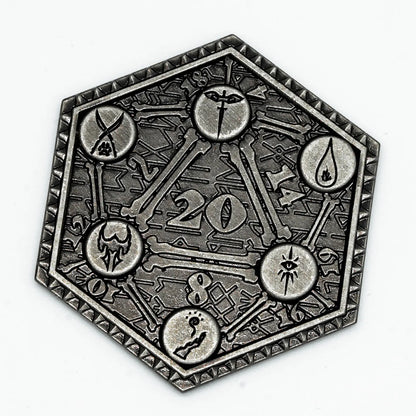 D20 Coin Creative Metal Coins - What The Funk