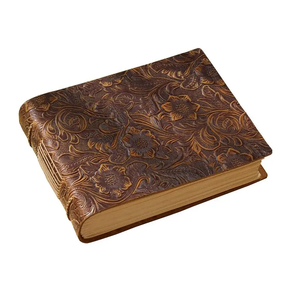 Handmade Embossed Leather Blank Books - What The Funk