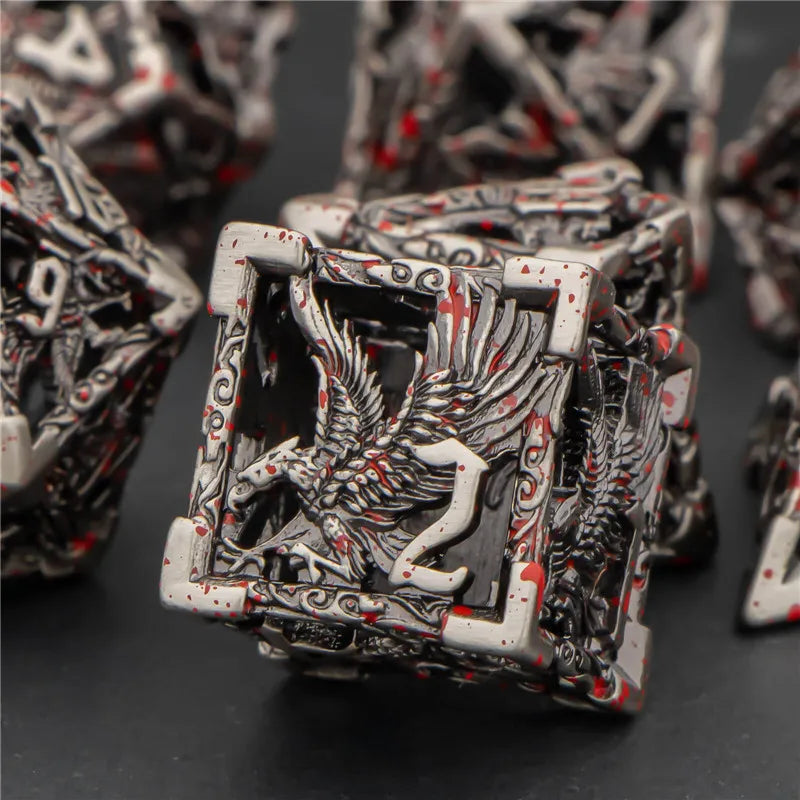 Hollow Metal Eagle Dice Set - What The Funk