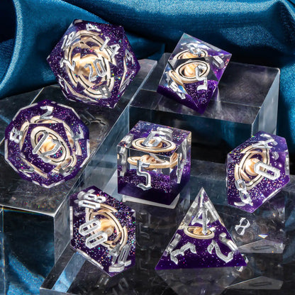 Sharp Edge Planetary Rings Dice Set