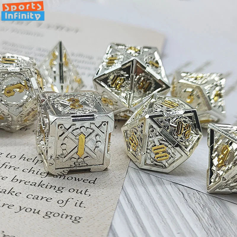 Metal Sword Emblem Dice - What The Funk