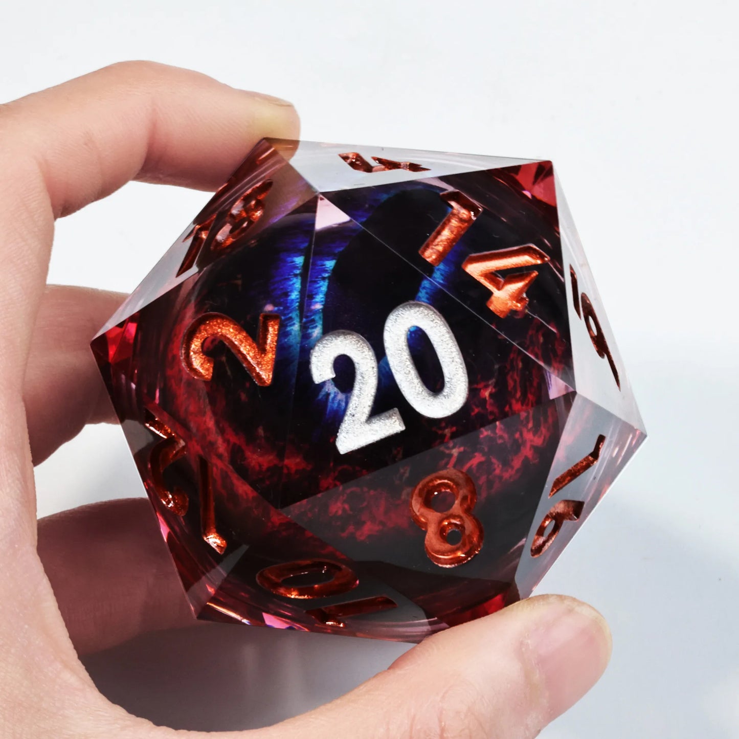 Large Hand Crafted D20 2 inch (50mm) - What The Funk