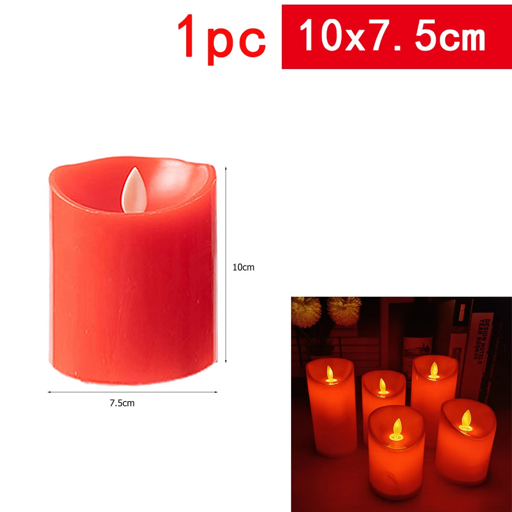 Electronic Flickering Wick Candle (Red) - What The Funk