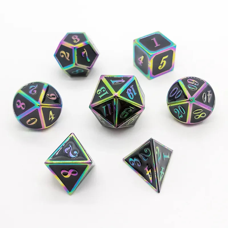 Metal Trimmed Dice Set - What The Funk