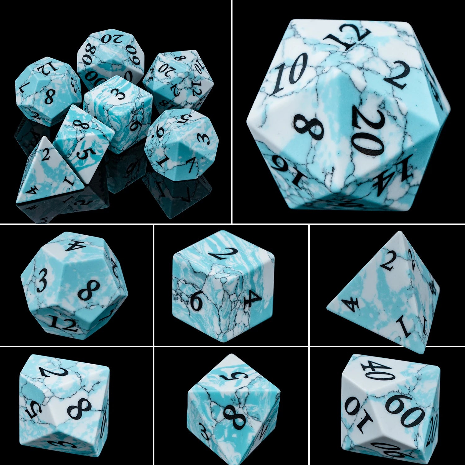 Crystal, Stone, & Gem Dice Set - What The Funk