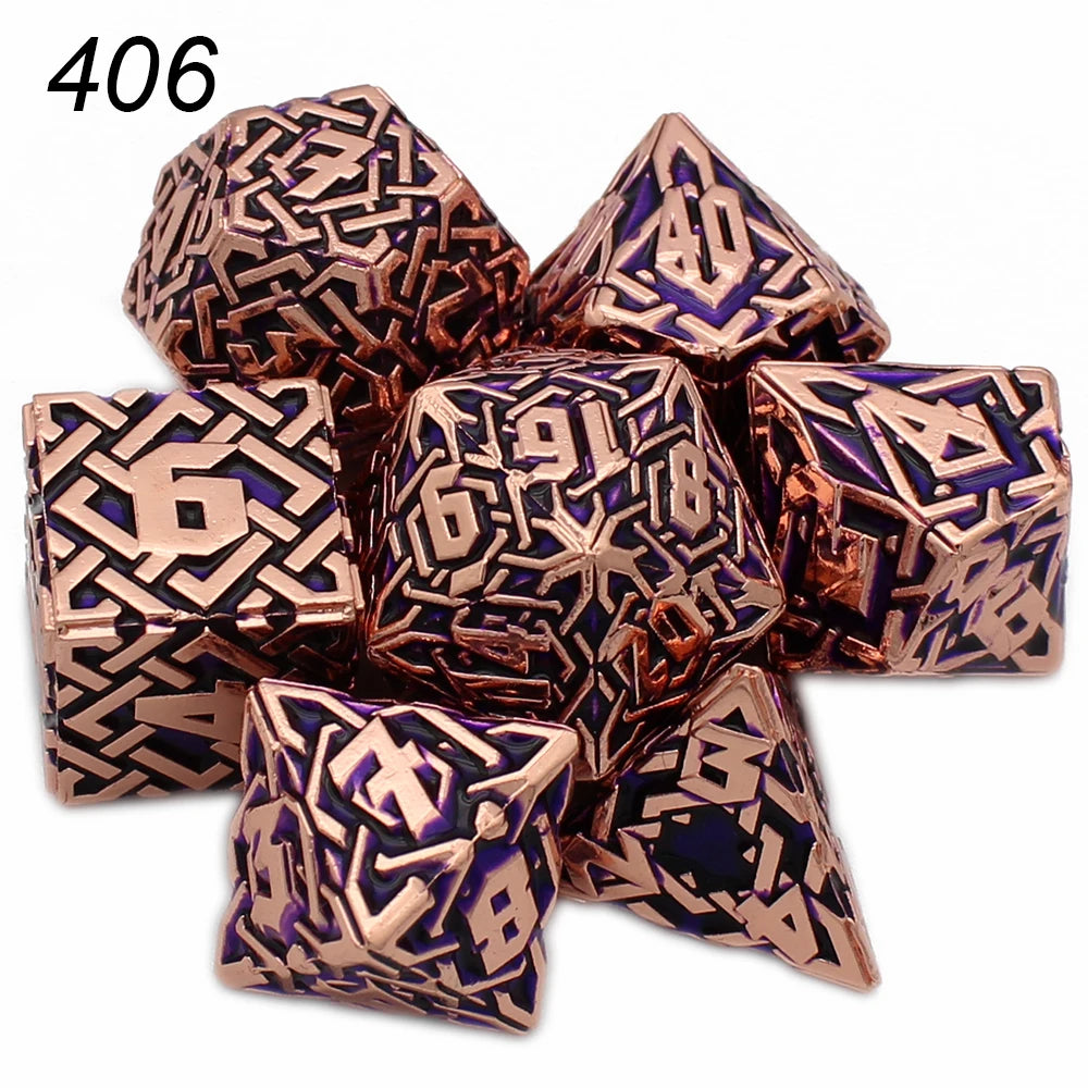 Metal Labyrinth Dice Set - What The Funk