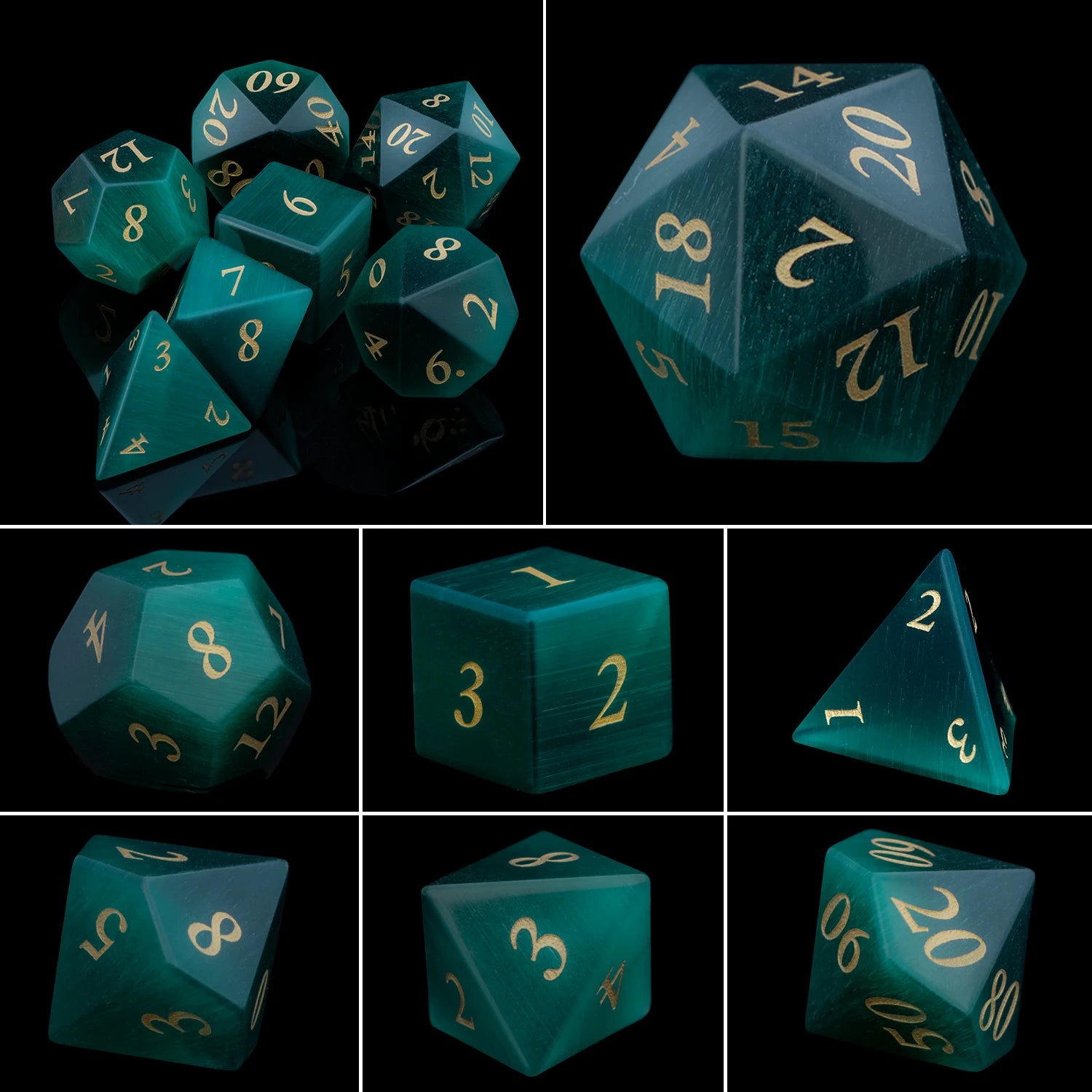 Crystal, Stone, & Gem Dice Set - What The Funk