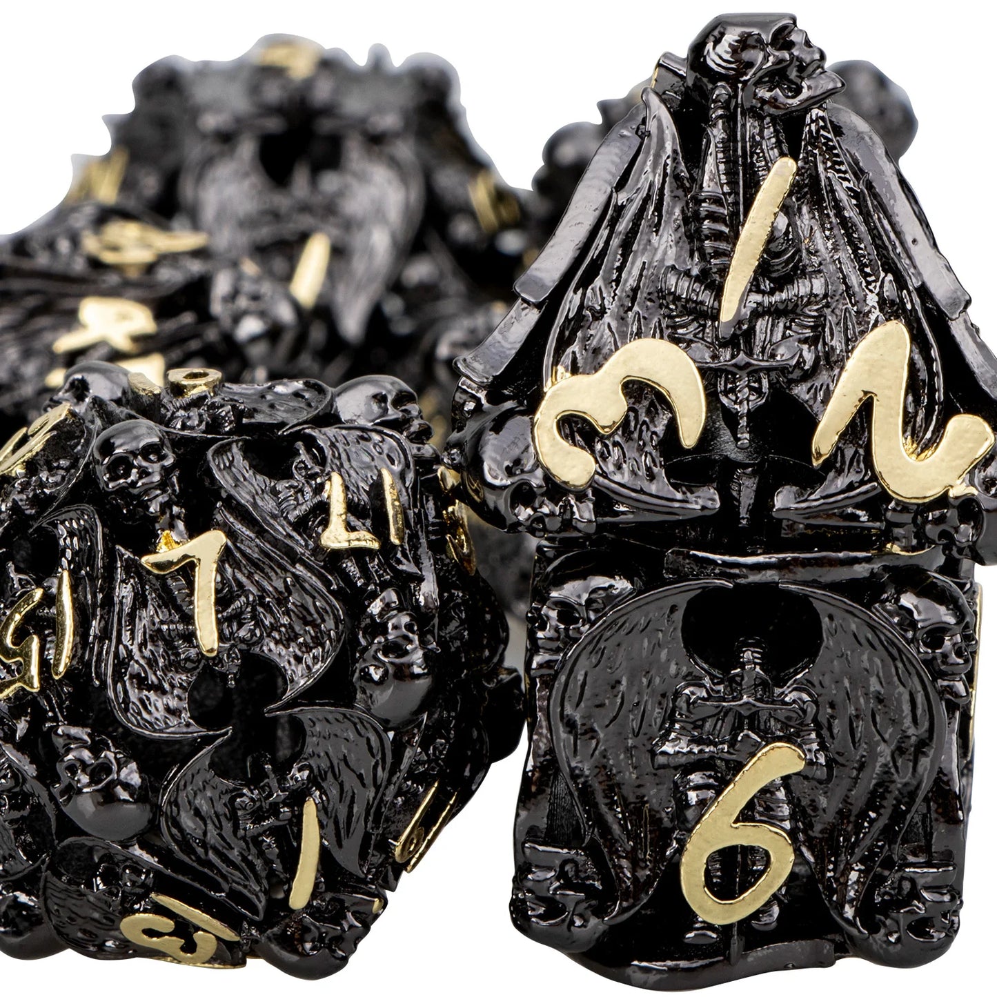 Metal Angels, Witches, & Dragons Dice Hollow Dice Set - What The Funk