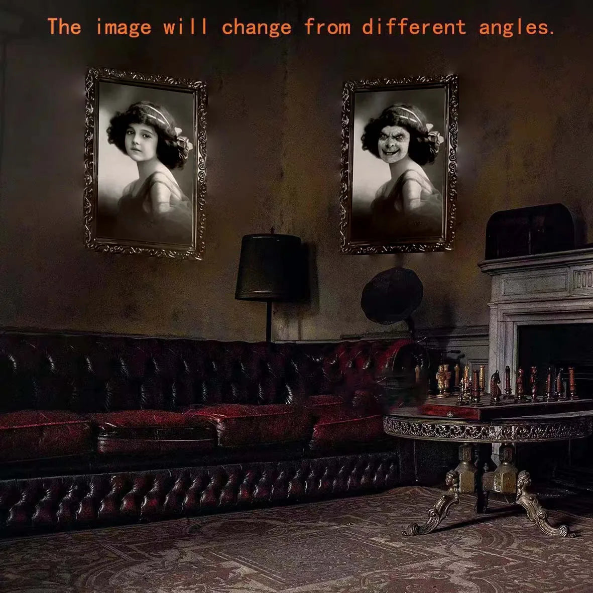 3D Scary Moving Picture with Frame