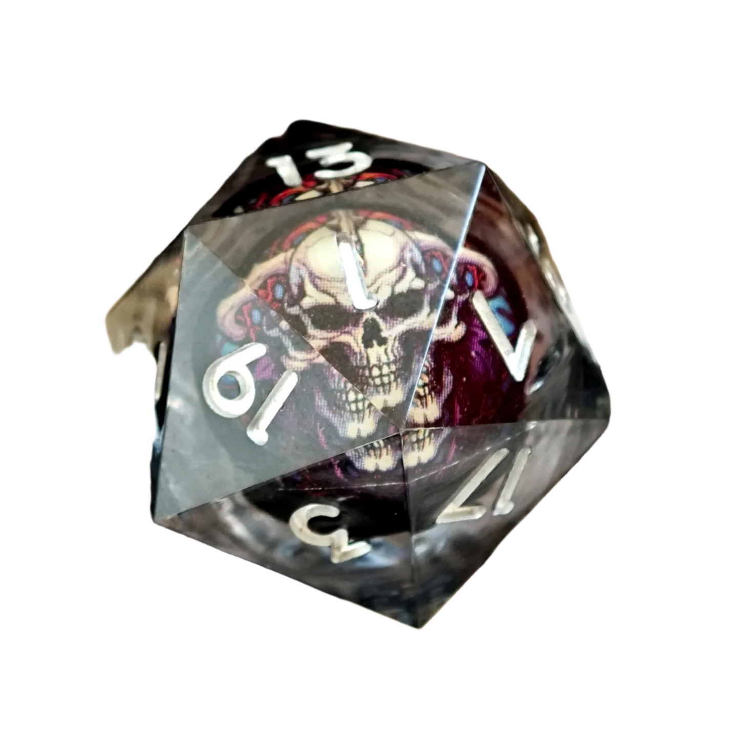 Sharp Edge Skull Liquid Core Dice Set - What The Funk