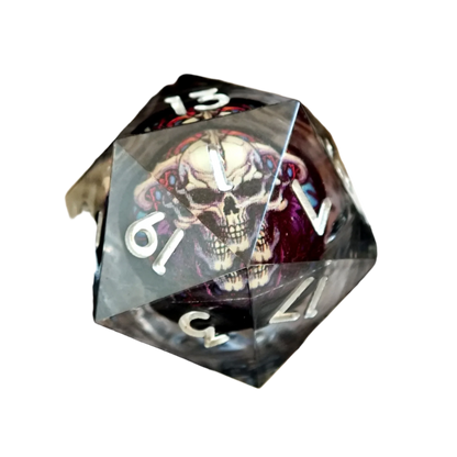 Sharp Edge Skull Liquid Core Dice Set - What The Funk