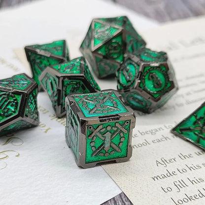 Metal Sword Emblem Dice - What The Funk