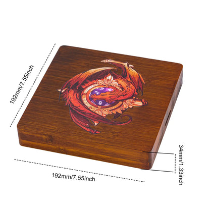 2 in 1 Wooden Dice Case & Dice Tray, High Quality - What The Funk