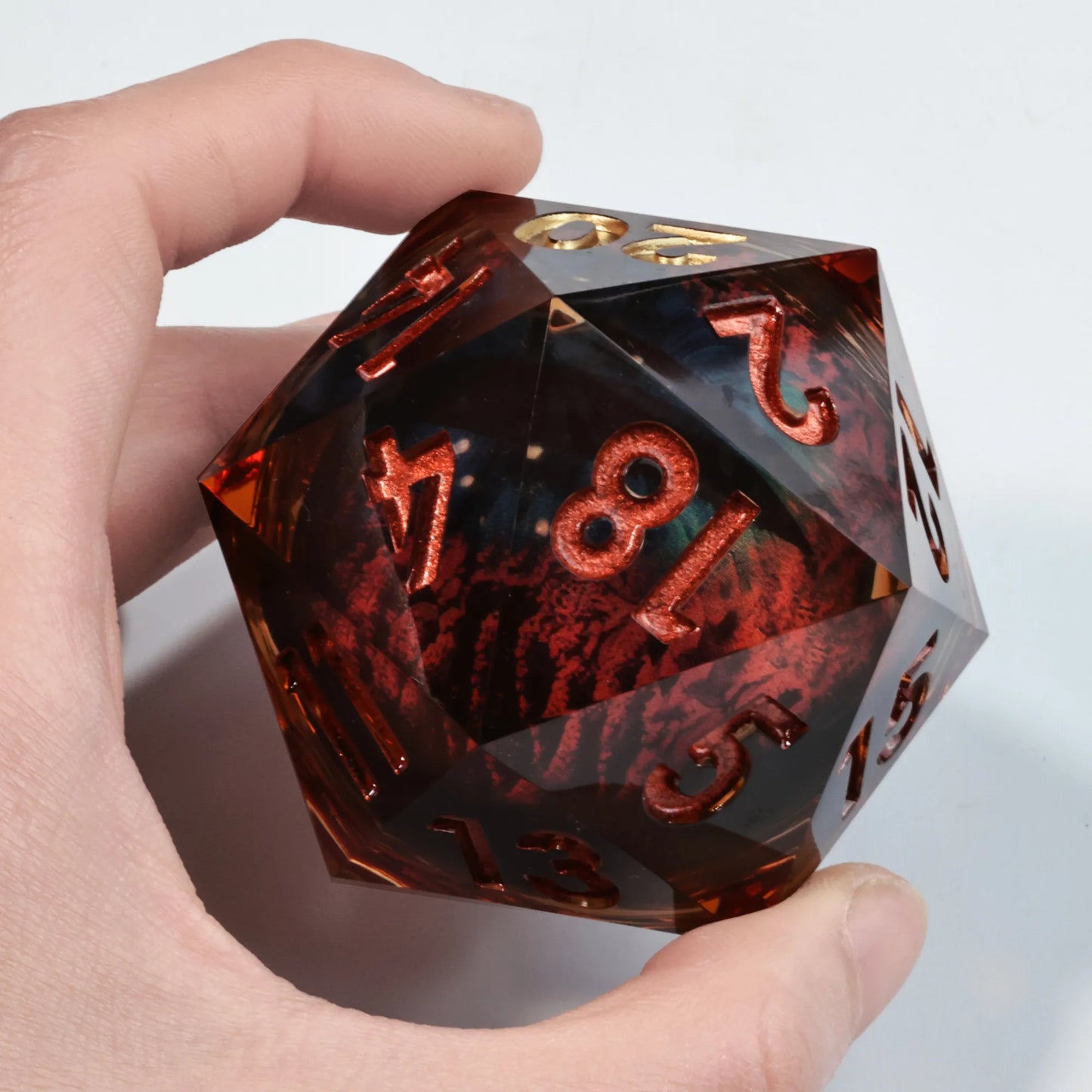 Large Hand Crafted D20 2 inch (50mm) - What The Funk