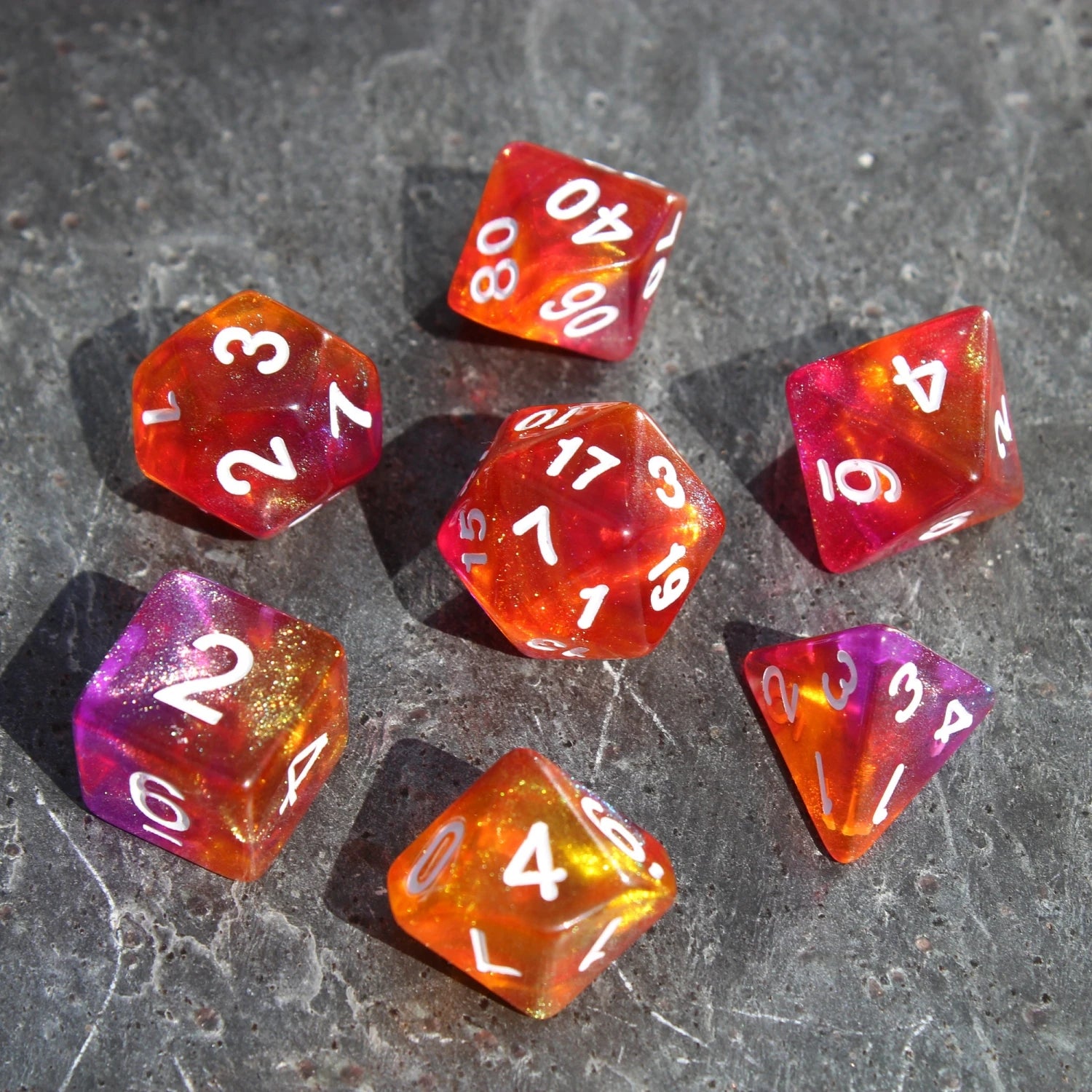 Phoenix Rebirth Dice Set - What The Funk