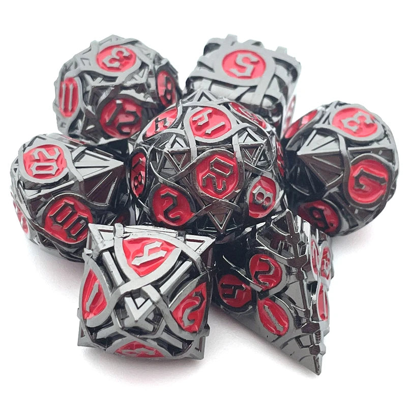 Metal Maze Pattern Dices Set - What The Funk