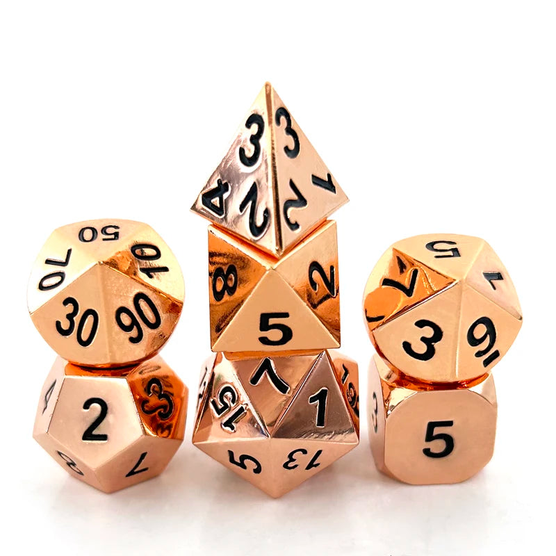 Metal Glossy Dice Sets - What The Funk