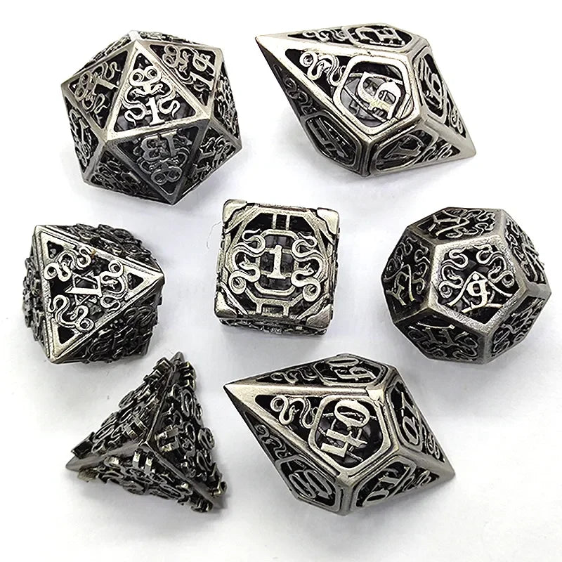 Hollow Metal Digital Dice Set - What The Funk