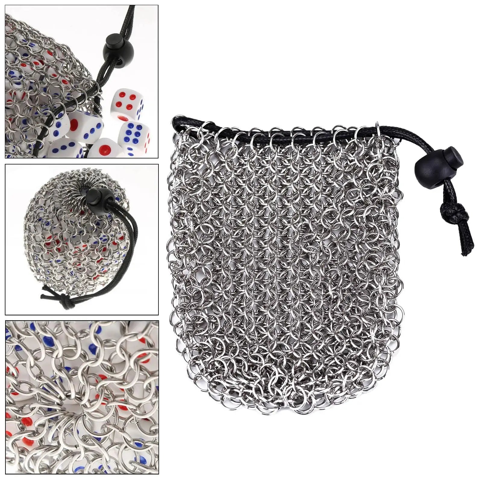 Chainmail Dice Bag - What The Funk