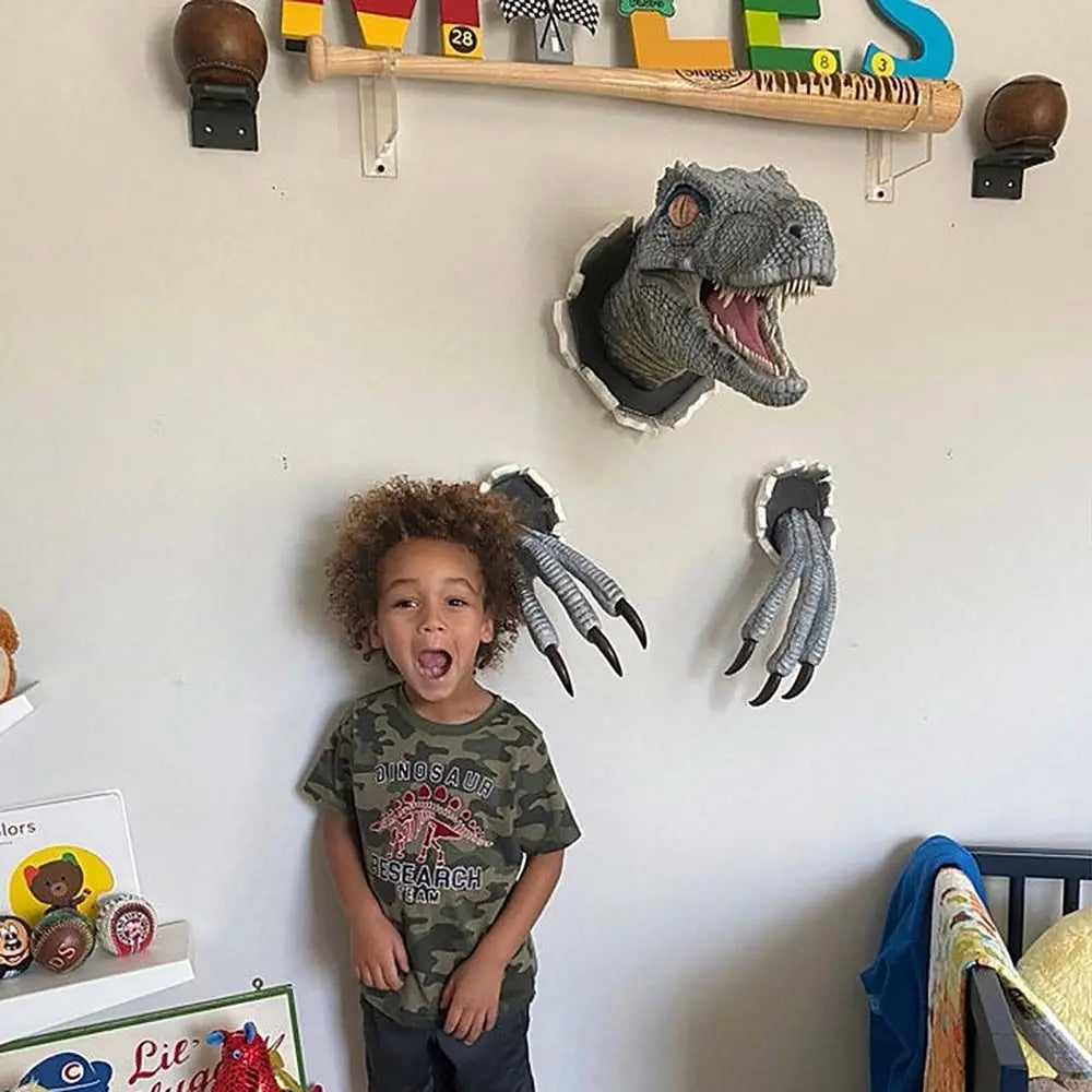 Bursting Dinosaur Wall Mounted Sculpture