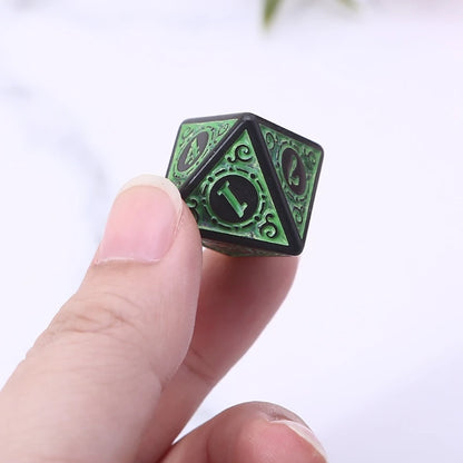 Small Carved Pattern Dice Set - What The Funk