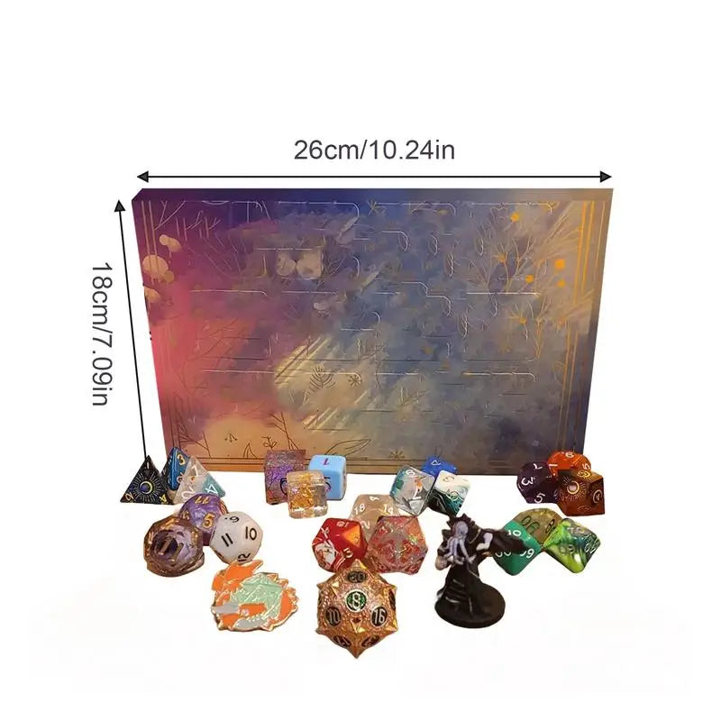 Dice Advent Calendar Gift Box: 24 Days Countdown - What The Funk