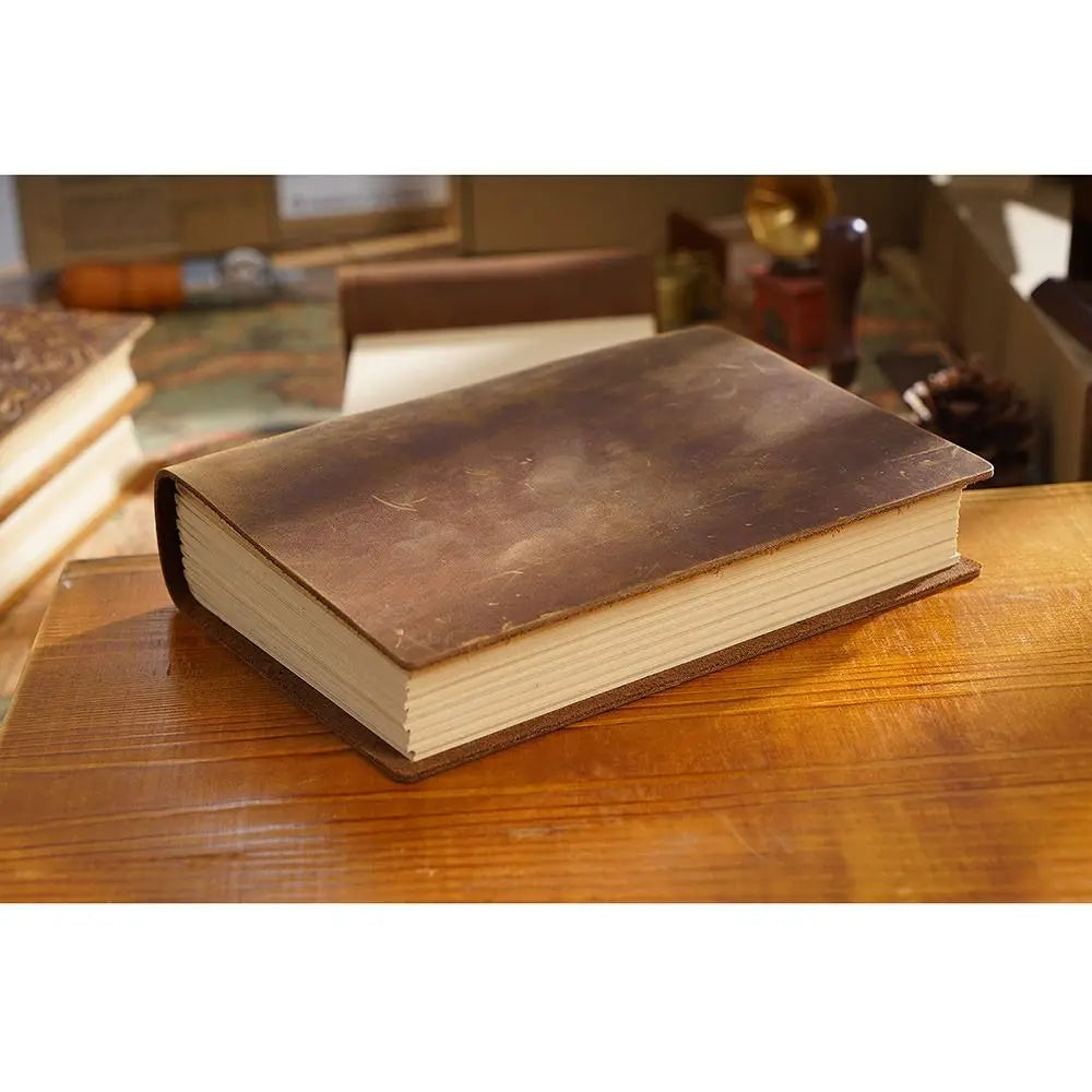 Handmade Embossed Leather Blank Books - What The Funk