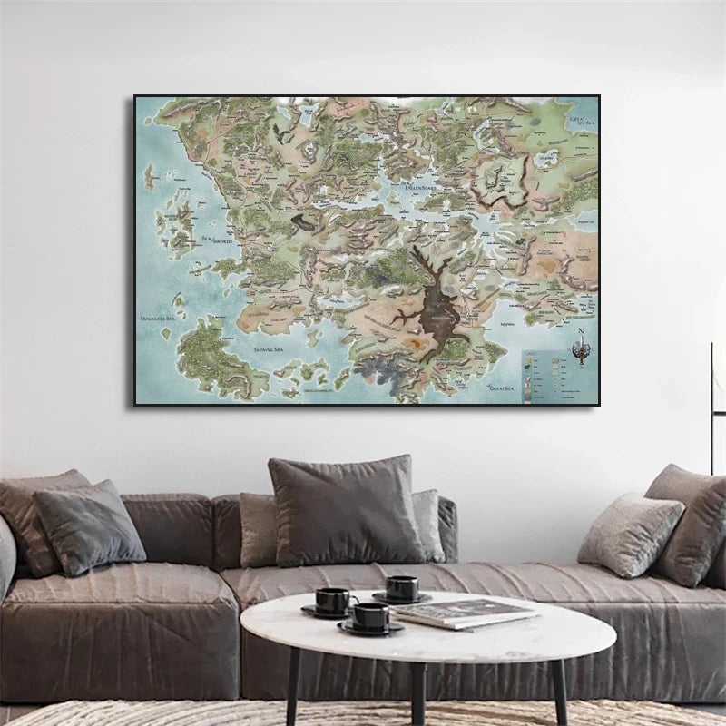 Faerun, Forgotten Realms, Map Poster - What The Funk