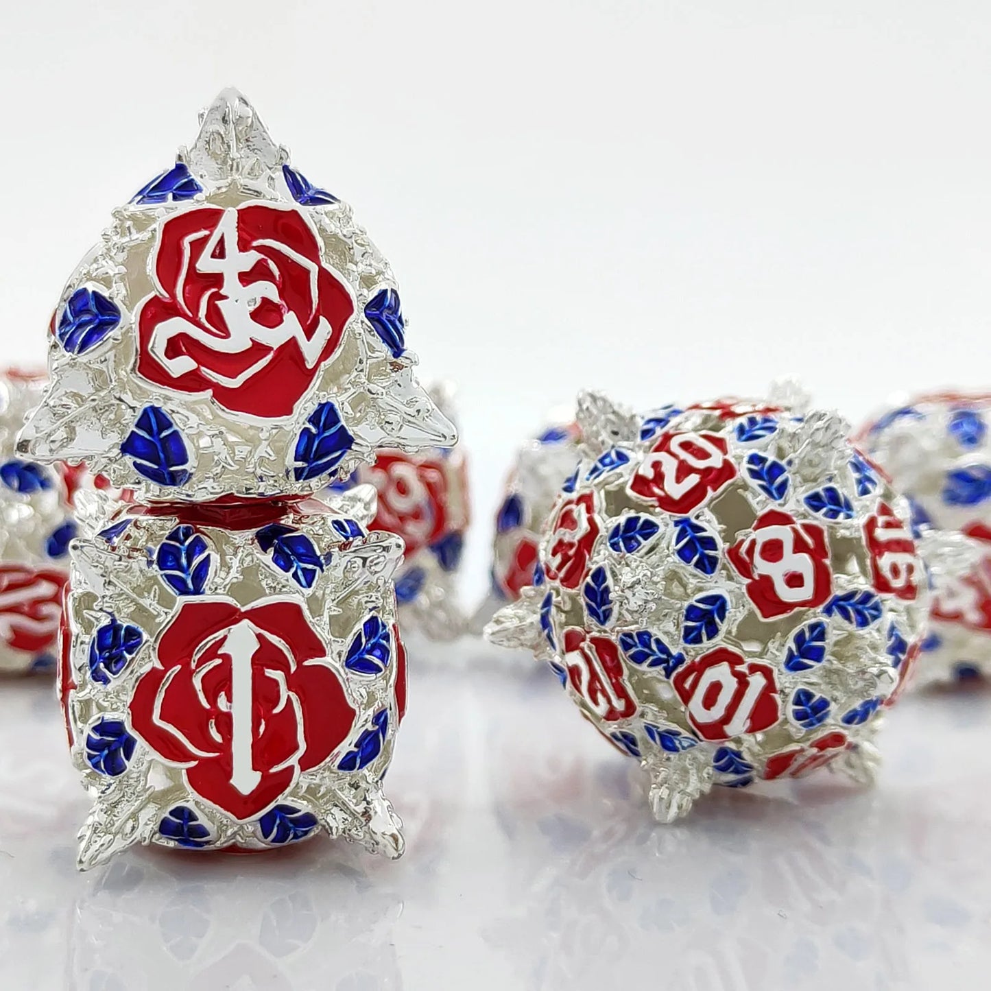 Metal Rose Dice Set - What The Funk