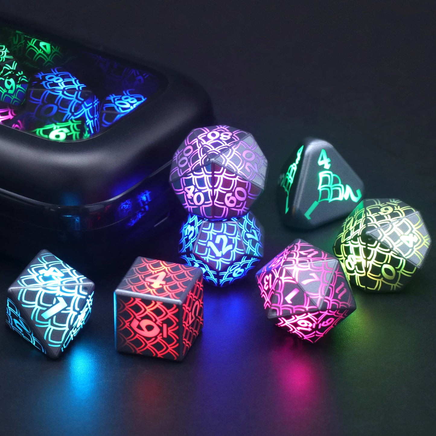 RGB LED Dice Set - What The Funk